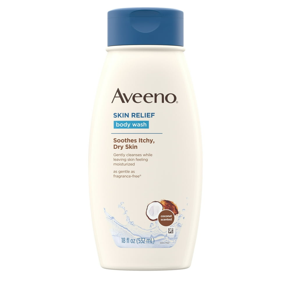 Aveeno Skin Relief Oat Body Wash with Coconut Scent, 18 fl. oz