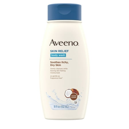 Aveeno Skin Relief Oat Body Wash with Coconut Scent, 18 fl. (Best Body Wash For Even Skin Tone)