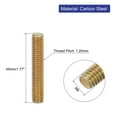 thumbnail image 2 of Uxcell 30 Pack Fully Threaded Rod, M8-1.25x45mm Carbon Steel Long Thread Screw, 2 of 6