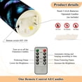 thumbnail image 4 of 2 PCS Tilted Flameless Candles Flickering LED Lights Battery Operated Candles with Remote Timers for Holiday Decor Blue-purple and Cyan Butterflies, 4 of 7