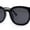 All Black, variant on Stylish Inset Lens Horn Rim Retro Plastic Sunglasses Slate Green