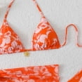 thumbnail image 3 of Dresfit Women's Casual One Piece Swimsuit - Simple Solid Color Swimwear for Pool & Beach Orange S, 3 of 5