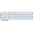 thumbnail image 2 of Geometric Upholstery Fabric by the Yard, Diagonal Checkered Squares with Vertical Scratches Grunge Traditional Design, Decorative Fabric for DIY and Home Accents, Pink Blue White by Ambesonne, 2 of 4
