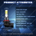 thumbnail image 3 of For Mitsubishi Galant 2010-2012 4x LED Headlight Fog Lamp Combo Bulbs Plug and Play 6000K 9007 9145, 3 of 7
