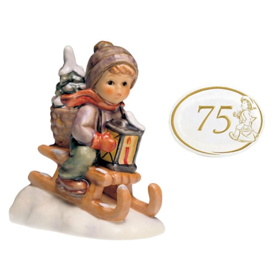 m i hummel commemorative collection 271213 ride into christmas 75th ride into christmas hummel