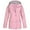Pink, variant on Turilly Women Solid Rain Jacket Outdoor Plus Size Waterproof Hooded Raincoat Windproof