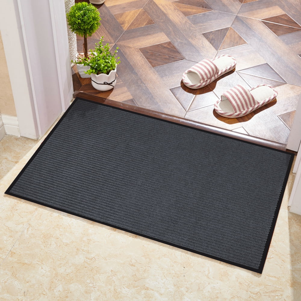 Front Doormat Entrance Shoe Mat Waterproof PVC Non Slip Rug Outdoor