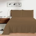 thumbnail image 2 of Flat Bed Sheet 100% Egyptian Cotton [ Taupe Solid - Oversized Size] Breathable, Easy to Wash 800 Thread Count 3Pc Flat Sheets - 132 Inches x 110 Inches, 2 of 5