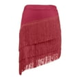 thumbnail image 4 of Bibifish Womens Skirts carnival Asymmetrical Hem Tassel Skirts Casual Flowy A Line Fringe Trimmed Bohemian Style Festival midi Length Skirts, 4 of 4