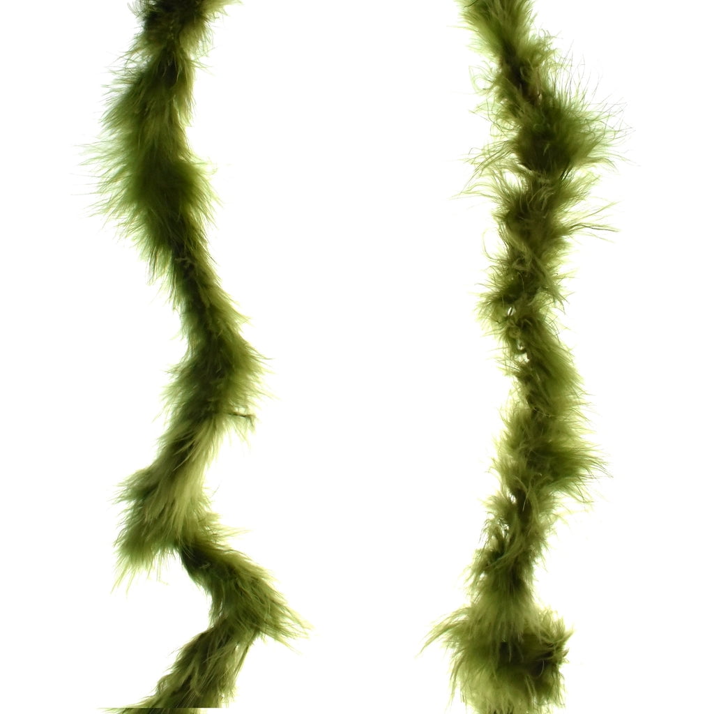 Faux Marabou Feather Boa, 5/12Ounce, 6Feet Sage Green