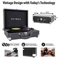 thumbnail image 4 of Victrola Tourne-Disque Vintage à 3 Vitesses Bluetooth Portable avec Haut-Parleurs Intégrés, Son Audio de Plateau Tournant Amélioré, Comprend un Stylet Supplémentaire, Cognac, 4 of 5