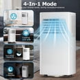 thumbnail image 3 of 4-in-1 Portable Air Conditioners with Remote Control,10000BTU Portable AC Units Cools 350 Sq.Ft with with Cool,Fan,Dehumidifier,Sleep 24H Timer，Easy Install Kit for Bedroom,Office,Dorm, 3 of 8
