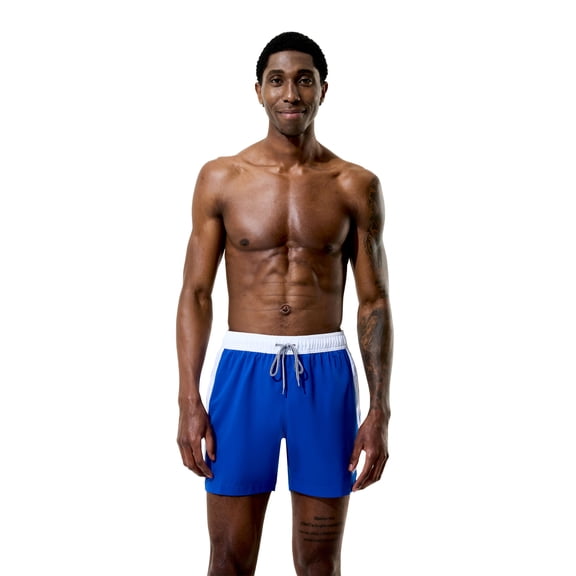 Speedo Men's Colorblock 5.5" Volley with Comfort Square Leg Liner, Sizes S-2XL