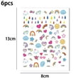 thumbnail image 2 of 6 uds pegatina para decoración de uñas con adhesivo-pegatina de arcoíris T-509 Ormromra CPB-DE-LYY271-3, 2 of 5