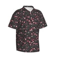 thumbnail image 2 of Balery Valentine'S Day Print Men's Hawaiian Shirts Short Sleeve Beach Shirt Relaxed Fit Vacation Button Down Shirts-3X-Large, 2 of 9