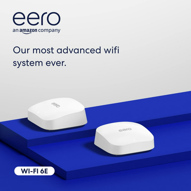 privilegeret Hvordan Bule eero Pro 6E - Wi-Fi system (3 routers) - up to 6,000 sq.ft - mesh - GigE,  2.5 GigE - Wi-Fi 6E - ZigBee, Bluetooth, Thread - Multi-Band - Walmart.com