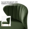 thumbnail image 5 of Tina's Home Velvet Dining Chairs Set of 2 Upholstered Wingback Side Chairs Living Room Kitchen Forest, 5 of 8