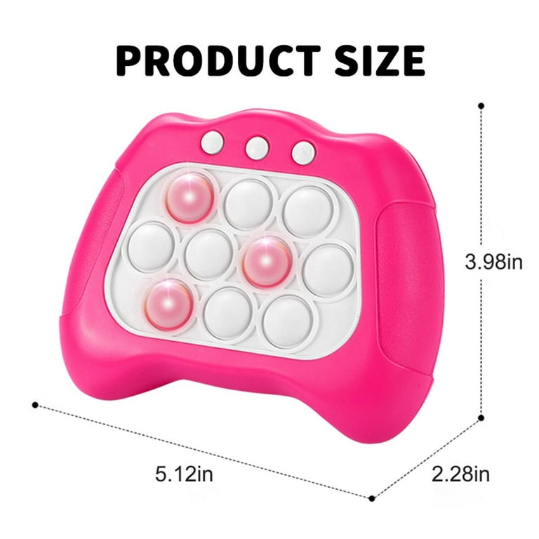 Pop Pro It Game for Kids Adult - Pop Fidget Game Handheld Quick Push Bubble  Light Up 4 Modes - More Challenging Travel Portable Puzzle Electronic 