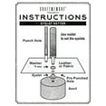 thumbnail image 3 of Juego de herramientas con ojales CRAFTMEMORE, fijador de ojales, 2 mm con 100 ojales, 3 of 8