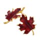 thumbnail image 4 of 1 Pair Stud Earrings Elegant Maple Leaf Stud Earrings Women Earrings Autumn Earrings Thanksgiving Dainty Jewelry for Fall, 4 of 4