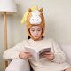 thumbnail image 3 of Sombrero con cabeza de caballo, accesorio novedoso para cosplay, ideal para cumpleaños, Halloween y otras ., 3 of 9