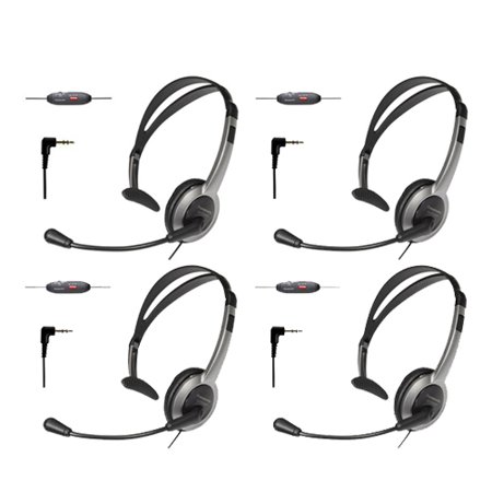 Panasonic Kx Tca430 4 Pack Over The Head Telephone Headset For