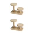 thumbnail image 1 of Maytalsory 1/2/3/5 Rustic Wooden Display Risers Functional Storage Stand for Jewelry Figurines Glasses Style A 2PCS, 1 of 6