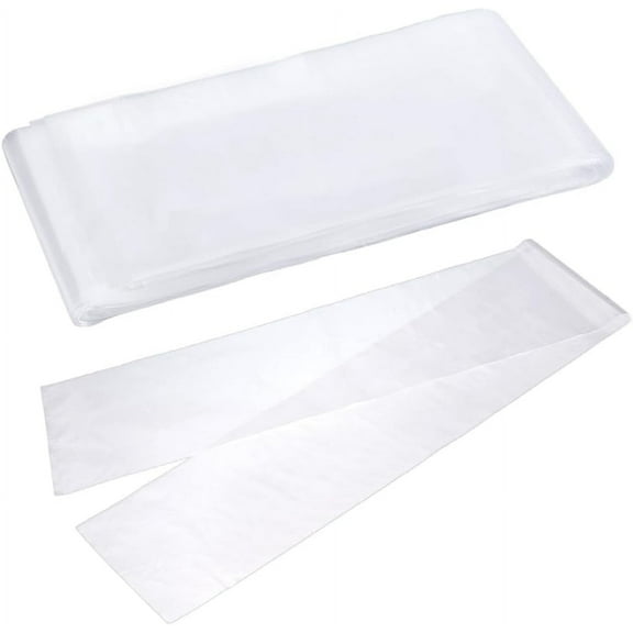 39.4x5.9 inches Long Plastic Sleeves Poster Poly Bags 100 Pack Clear Plastic Storage Bags Art Picture Board Bag