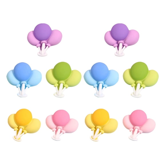 Supvox 10pcs Resin Cloud Balloon Charms Flatback Beads For Diy Crafts For Phone Cases Scrapbooking Jewelry Making