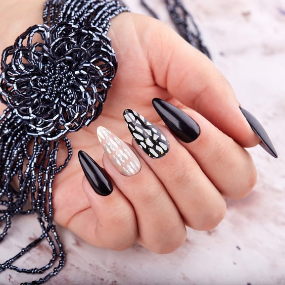 Baluue Nail Polish Strip,1 Set Fresh Style Nail Polish Strips Adhesive Nail Decals Nail Art Strip Sticker