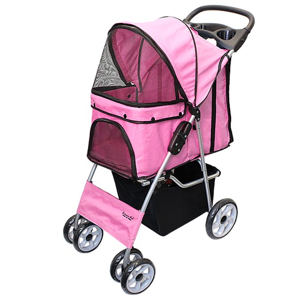 Parisian Pet Dark Pink Dog Stroller