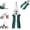 Green, variant on 16-in-1 Wire Stripping Pliers, Heavy Duty Foldable Electrician Multi Tool, Professional Hand Crimper Cutter for Repair