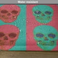 thumbnail image 6 of Ambesonne Modern Place Mats Set of 4, Skull Gothic, Standard Size, Jade Green Magenta, 6 of 6