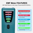 thumbnail image 1 of Practical Electromagnetic Radiation Detector Handheld EMF Tester EMF Meter Portable 5 LED Gauss Meter Magnetic-Field Test Meter for Home Vacuum Cleaner Hair Dryer, 1 of 7