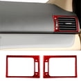 thumbnail image 1 of Real Bright Soft Car Interior Carbon Fiber Sticker Decoration2Pcs Red Carbon Fiber Side Air Vent Outlet Cover For Honda Odyssey 05-10Auto Car Protection Interior Accessories, 1 of 8