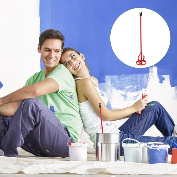 Mobutofu High Carbon Steel Construction Cement Mixer 2Pcs 16.5x3.3x3.3in