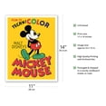 thumbnail image 2 of Mickey Mouse - Now in Technicolor - Vintage Film Movie Poster c.1935 - Fine Art Matte Paper Print (Unframed) 11x14in, 2 of 4