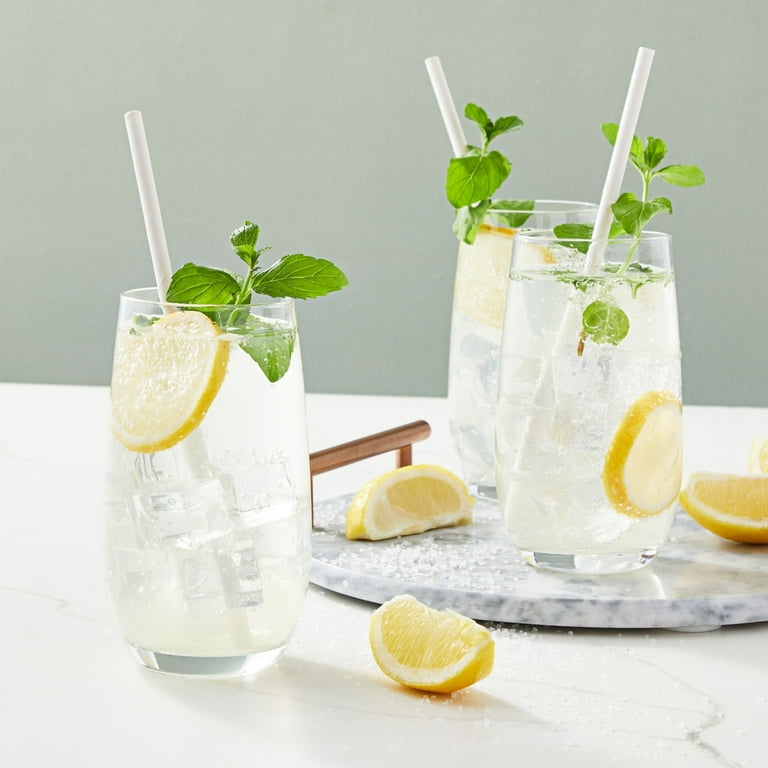 12oz Clear Highball Glasses Set of 6 for Beer, Juice, Mixed