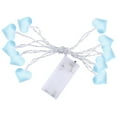 thumbnail image 2 of Valentine's Day Heart Lights 4.9ft 10LED Led Indoor Fairy Lights for Romantic Bedroom Decor for Wedding DIY Indoor Valentine Gift Decoration Rooms Weddings Birthdays and Holiday Celebrations,Blue, 2 of 9