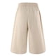 thumbnail image 5 of Ceisia Men's All-Season Solid Color Wide Gift Leg Pants Elastic Drawstring Waist Zipper Button Pockets for Outdoor Casual Daily Work Wear, 5 of 9