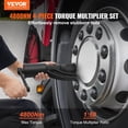 thumbnail image 2 of STAWAY Heavy Duty Torque Multiplier Wrench Set, 1" Drive, 4800Nm, 1:58 Gear Ratio, 4 Sockets, Anti-Slip Handle, Ideal for Trucks & RVs, 2 of 8