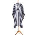 thumbnail image 5 of Barbershop American Style Haircut Apron Hair Salon Retro Oil Head Green Striped Apron Color Random One,1Pc Haircutting Cloth, 5 of 9