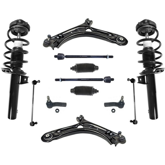 Front Complete Struts   Control Arms Tie Rods Links for Volkswagen Passat 12-19