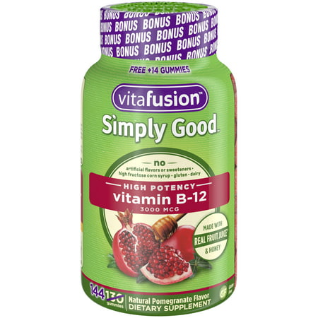 Vitafusion Simply Good B12 Gummy Vitamins, 144ct