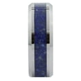 thumbnail image 3 of Metals Jewelry Unisex Adult Tungsten Carbide 8mm Wedding Band Blue Lapis Lazuli Inlay Ring Size 12.5, 3 of 5