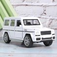 thumbnail image 2 of 1/32 Alloy Off Road Car Toy Children Kid Pull Back Vehicle Toy with Light Sound Effect(White ), 2 of 4
