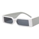 thumbnail image 1 of Gafas De Sol rectangulares a la moda para hombre, lentes De Sol con montura pequeña, estilo Hip Hop, diseño Vintage, color negro qym unisex, 1 of 2