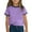 Purple, variant on Ashirexll Girls T Shirts, Shirts for Girls, Children Solid Color T-shirt Fashion Casual Short Sleeve Tops for 3-14 Years Boys and Girls