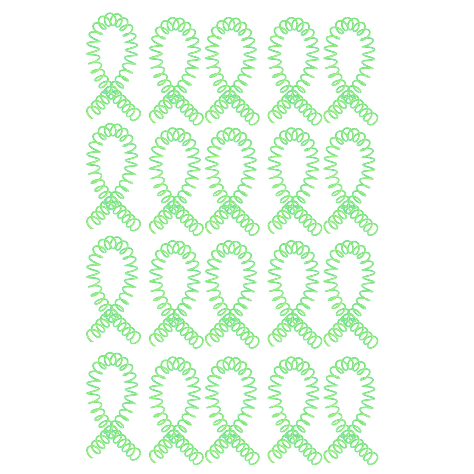 Plastic Spiral Binding Spines, 0.43in Inner Diameter Spiral Binding Coils ABS For Work Green