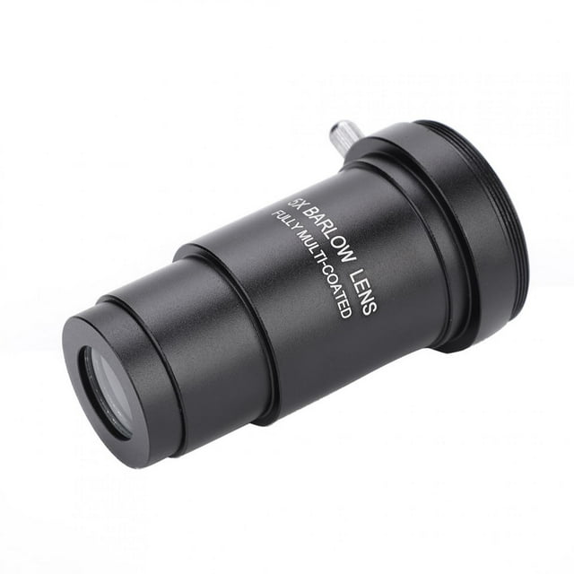 Pomya Lente Barlow 5X, aleación de Aluminio con Recubrimiento múltiple Lente Barlow 5X de 1,25 Pulgadas Rosca M42 para oculares de telescopios de 31,7 mm Khall YS01967